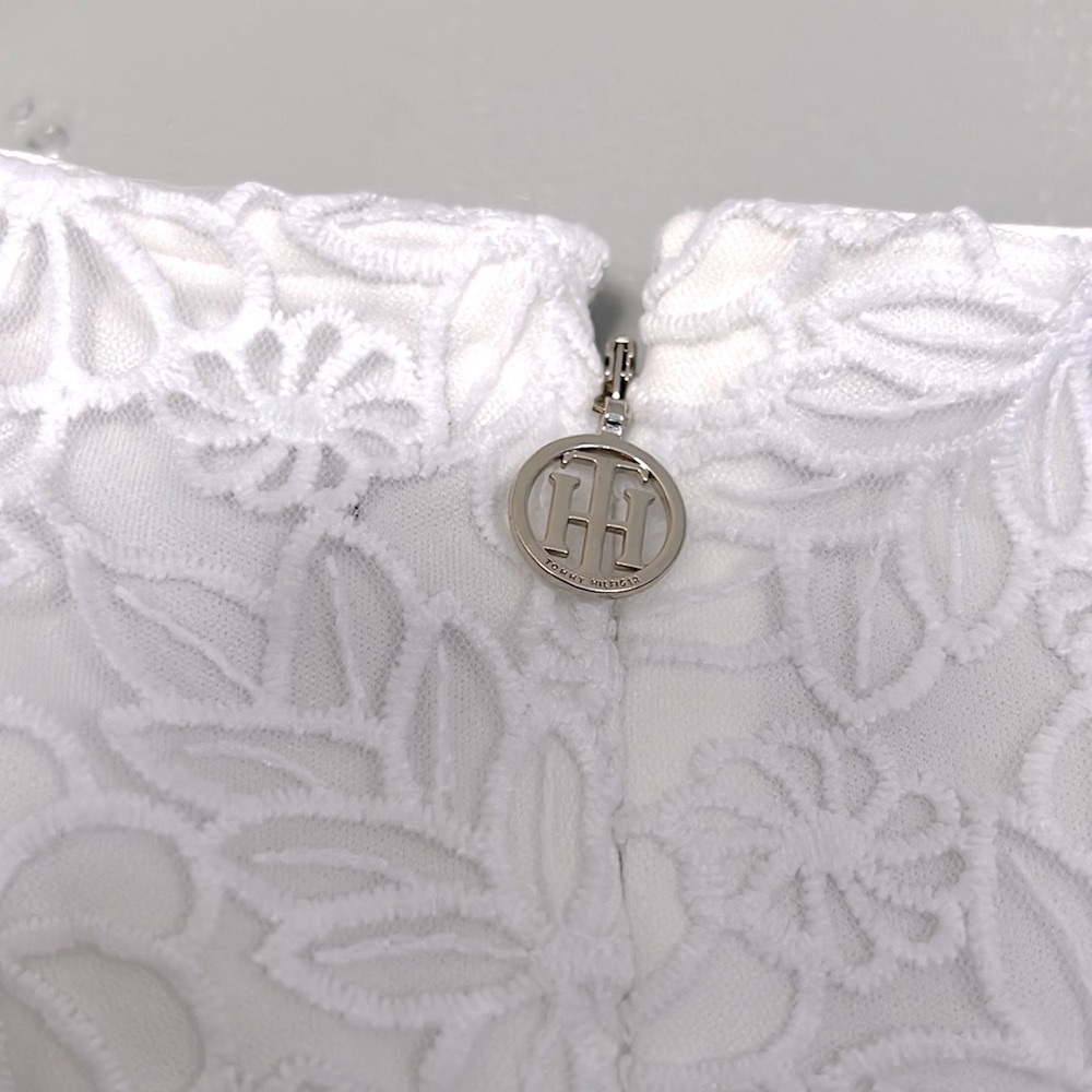 White Tommy Hilfiger dress with floral prints - Picture 3 of 5